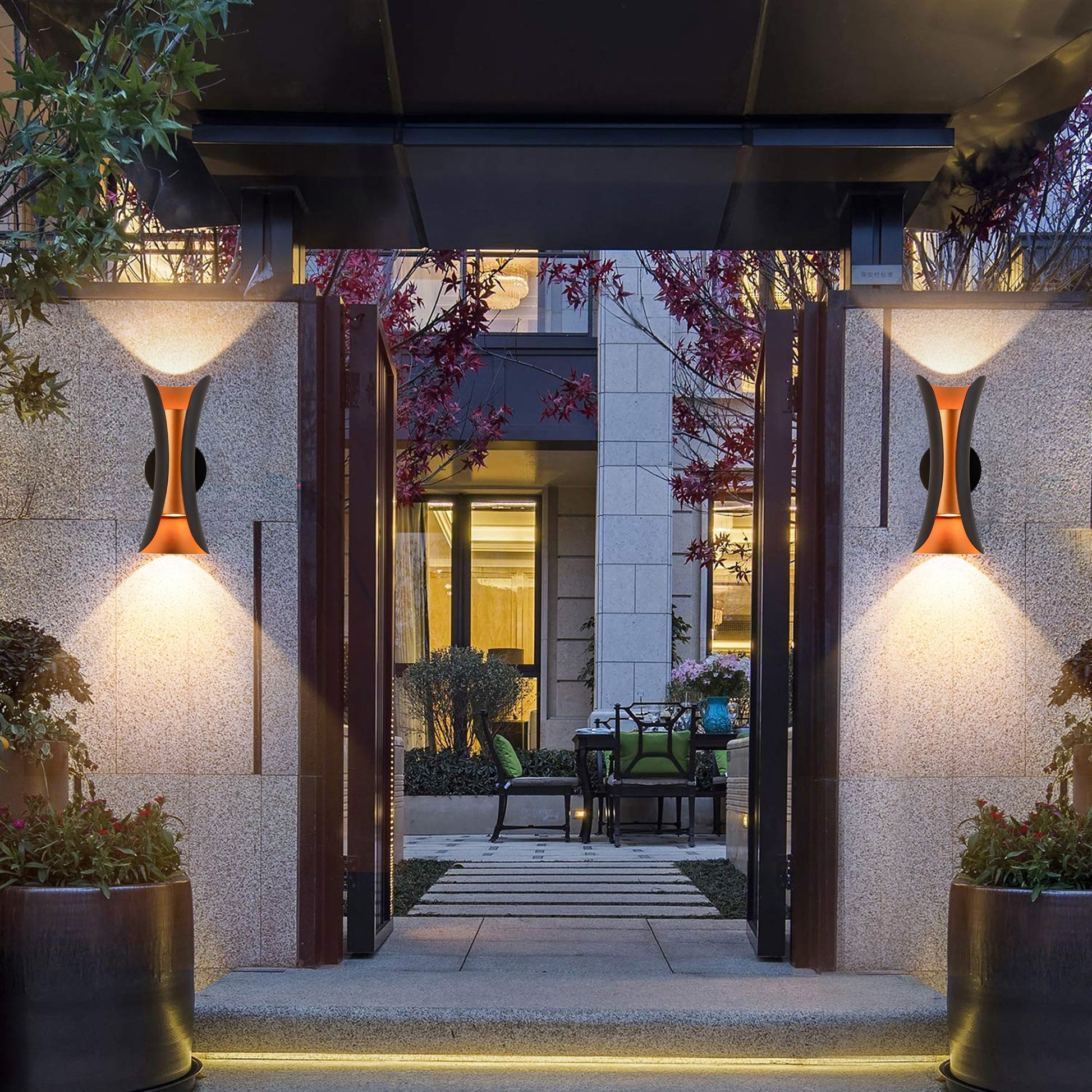 Outdoor Black Head Spotlight Wall Lamp - Vivalux