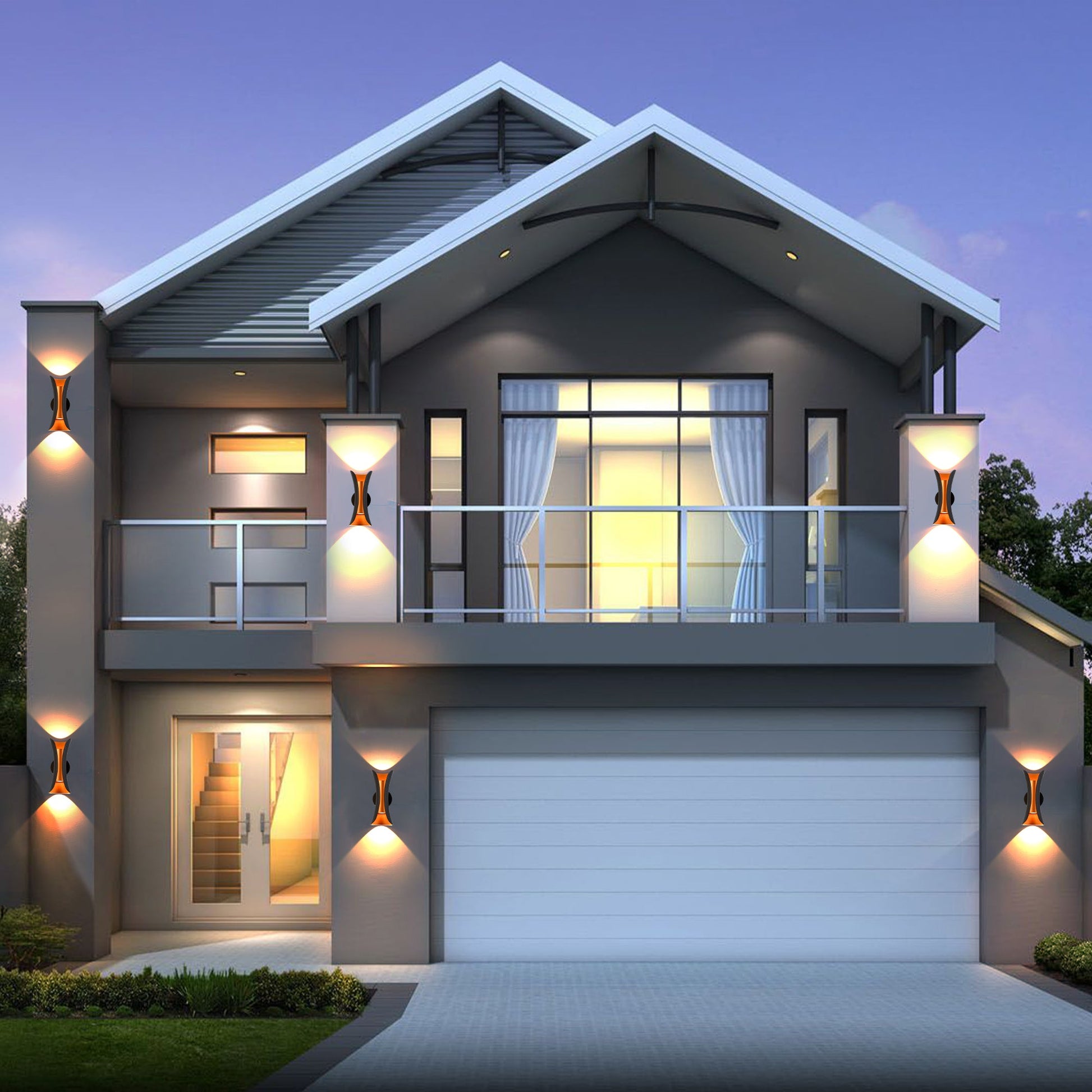 Outdoor Black Head Spotlight Wall Lamp - Vivalux