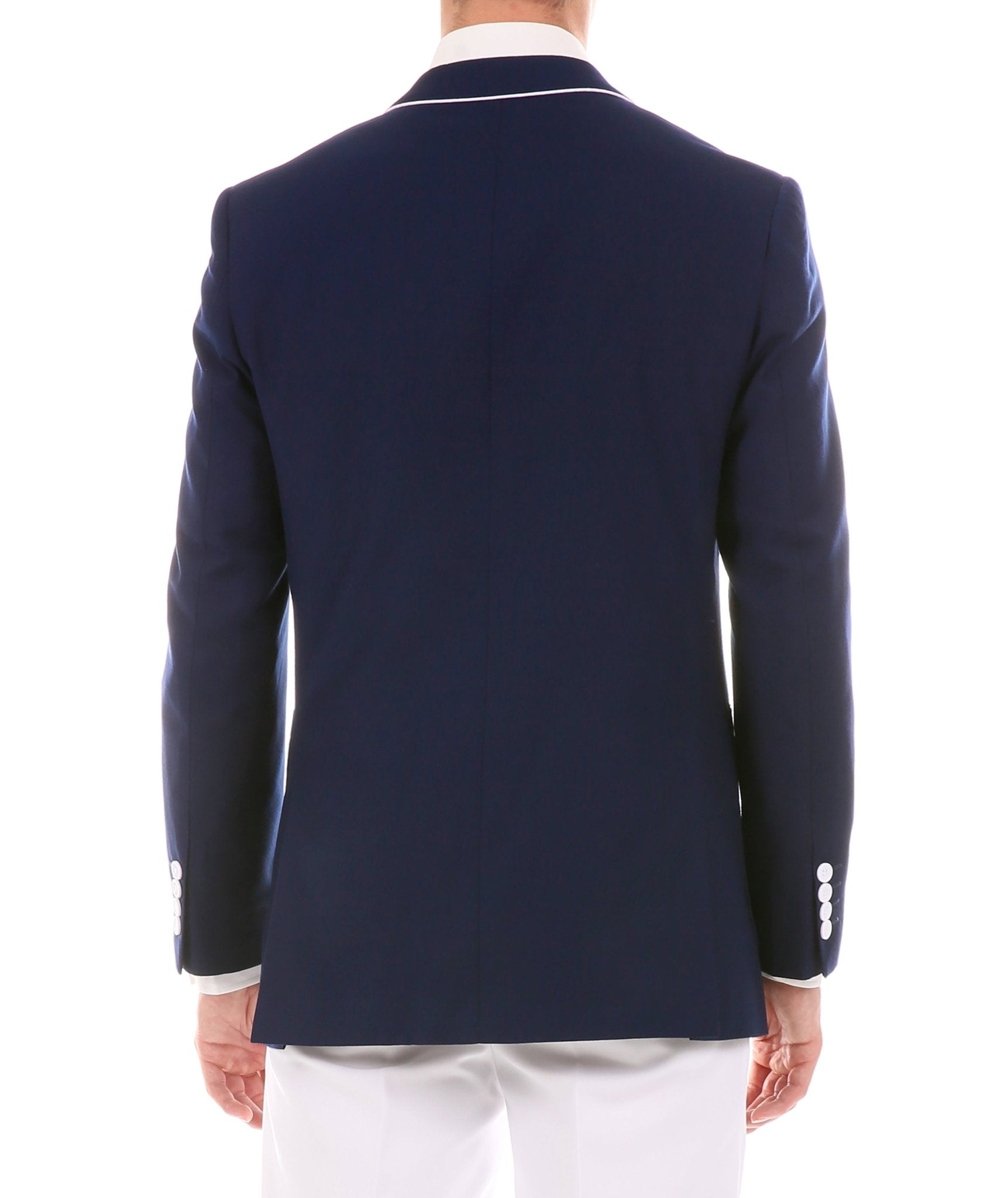 Mens Porter Navy Slim Fit Blazer - Vivalux