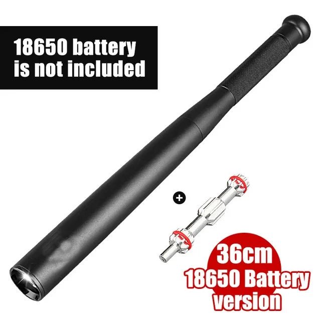 Security Outdoor Emergency Personal Defense Supplies Self Defense Baseball Bat Led Flashlight Stick Equipments Self Defense - Vivalux