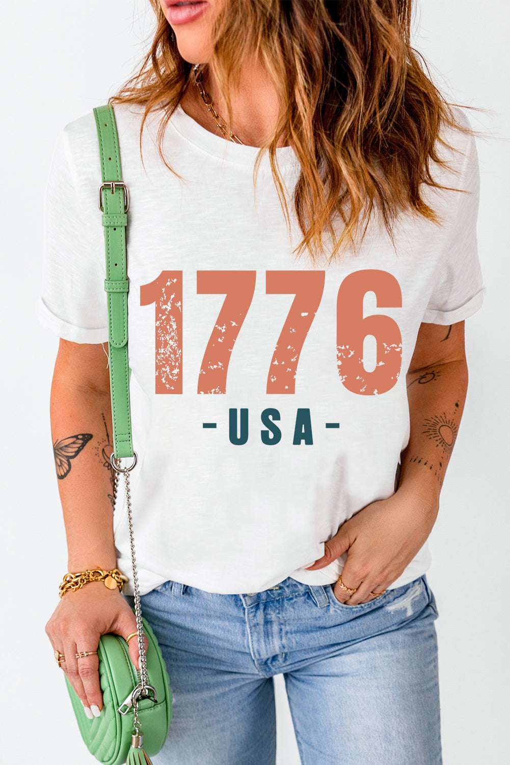 1776 USA Vintage Graphic Tee - Vivalux