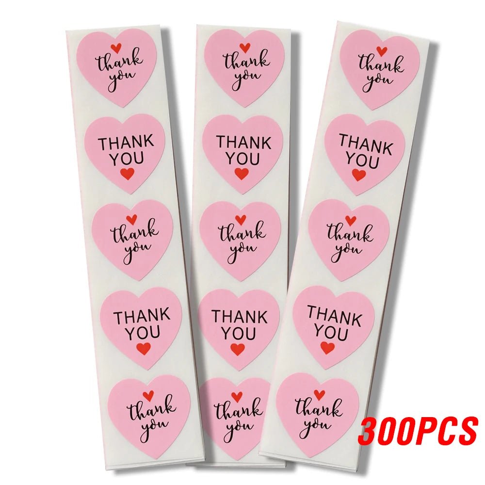 100-500pcs/roll Round Floral Thank You Stickers Scrapbooking For Package Seal Labels Custom Sticker Decoration Wedding Sticker - The Jump Off