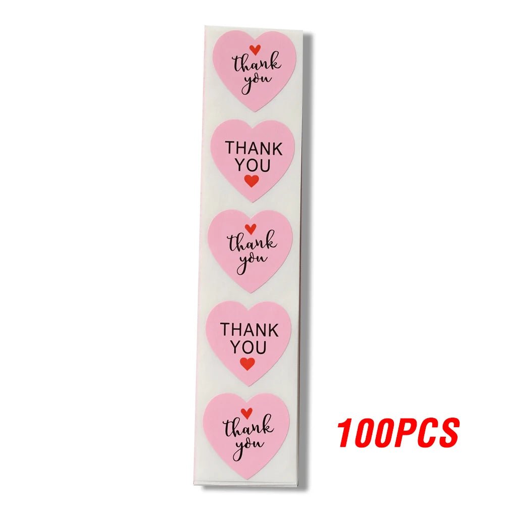 100-500pcs/roll Round Floral Thank You Stickers Scrapbooking For Package Seal Labels Custom Sticker Decoration Wedding Sticker - The Jump Off