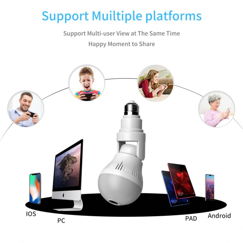 360° Panoramic Hidden Light Bulb Wifi Camera - The Jump Off
