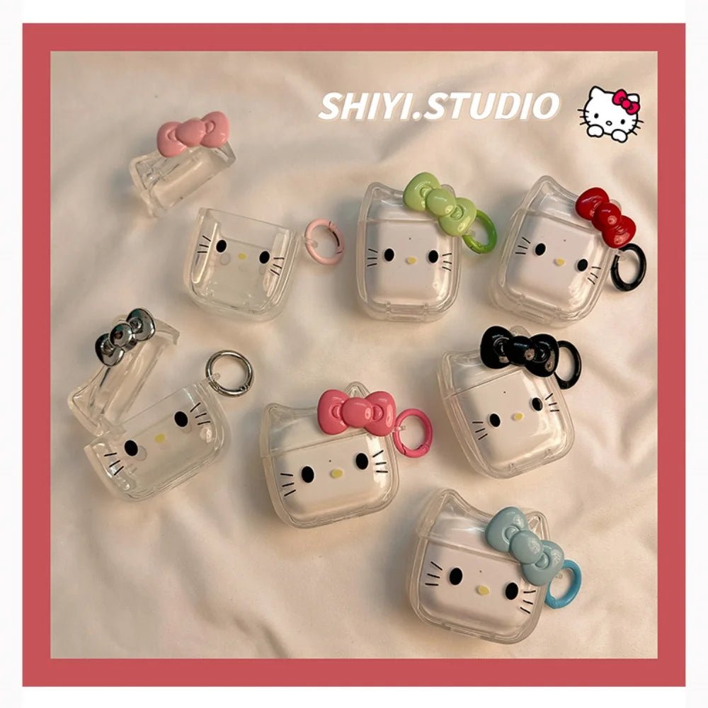 3D Cute Hello Kitty For Airpods 4 Pro2 3 2 Case Cute Candy Protective Earphone Cover For Airpods Pro 2 Case Girls Women Funda - The Jump Off