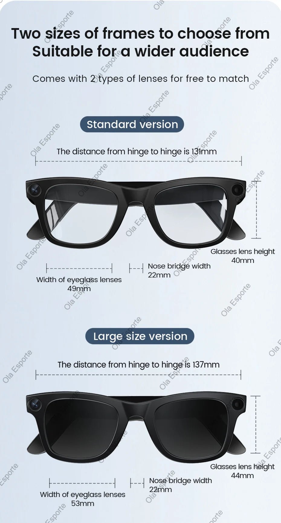 4K AI Smart Glasses Multifunction Camera Bluetooth Call Voice Assistant Music Player Translate Glasses UV Polarized Sunglasses - The Jump Off