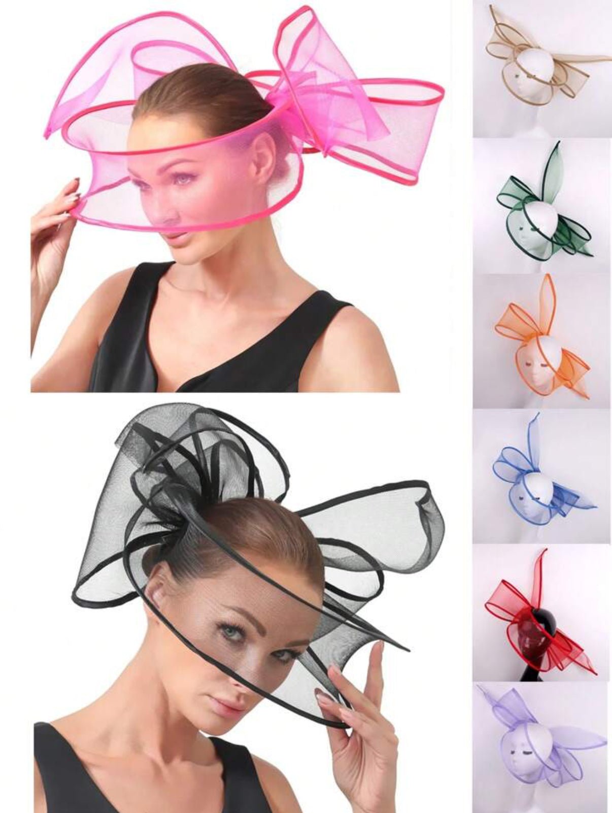 Fascinator Wedding Pillbox Hat Women Elegant Fascinator Hats Hair Clip Church Ladies Party Headpiece Headwear - Vivalux