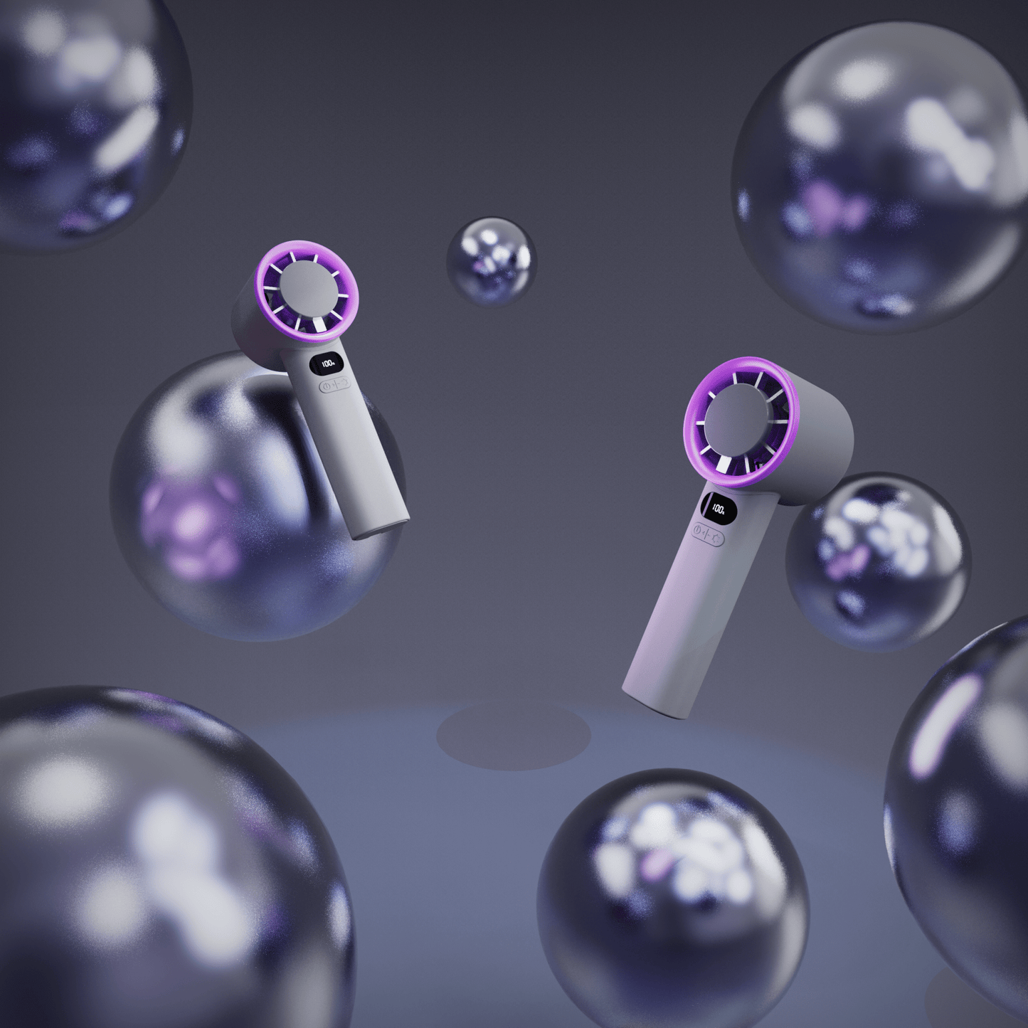 Jabees FrostOne Handheld Turbo Fan with Cooling Plate - Vivalux