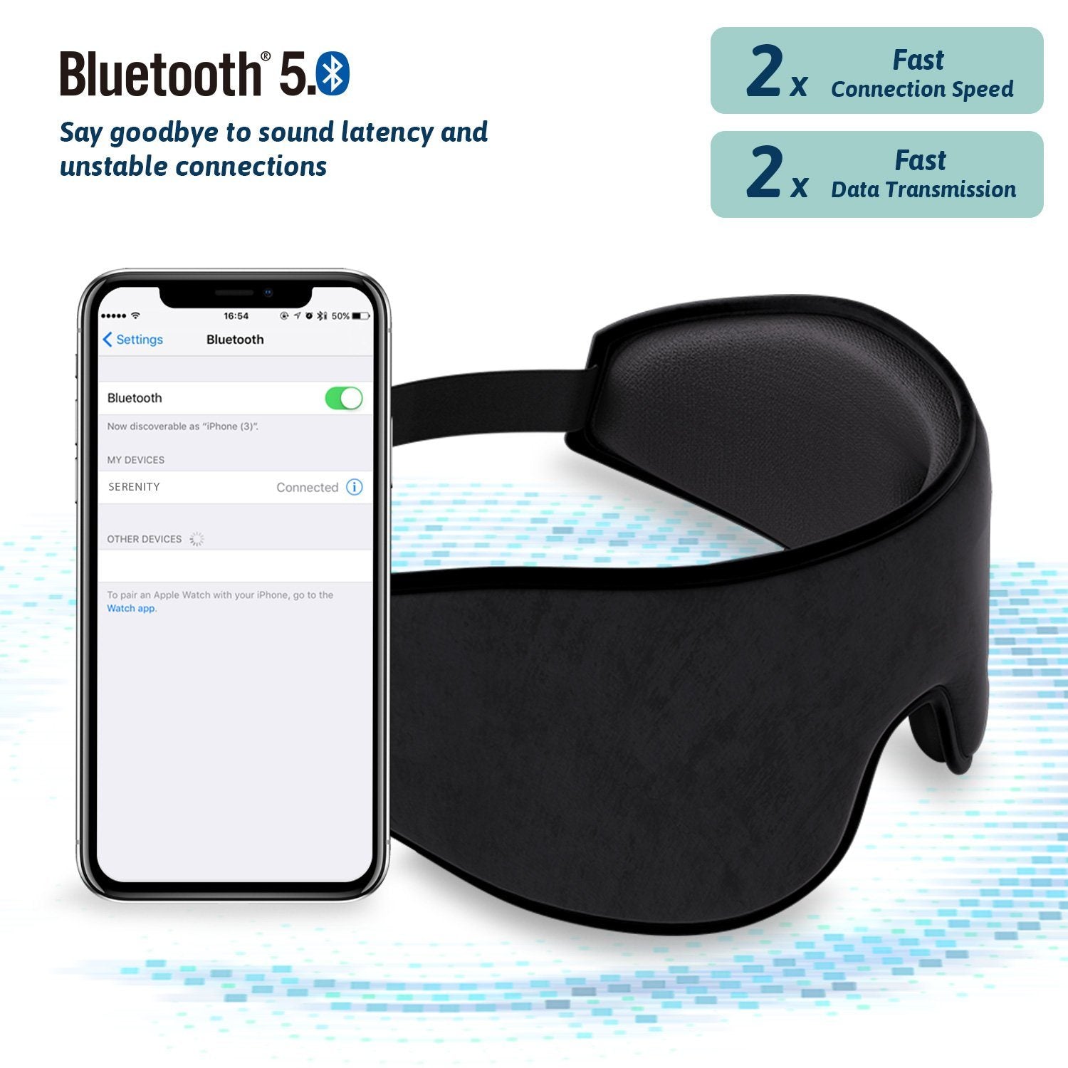 SERENITY Wireless Sleep Mask Headphones Bluetooth 5.0 [Free Shipping] - Vivalux