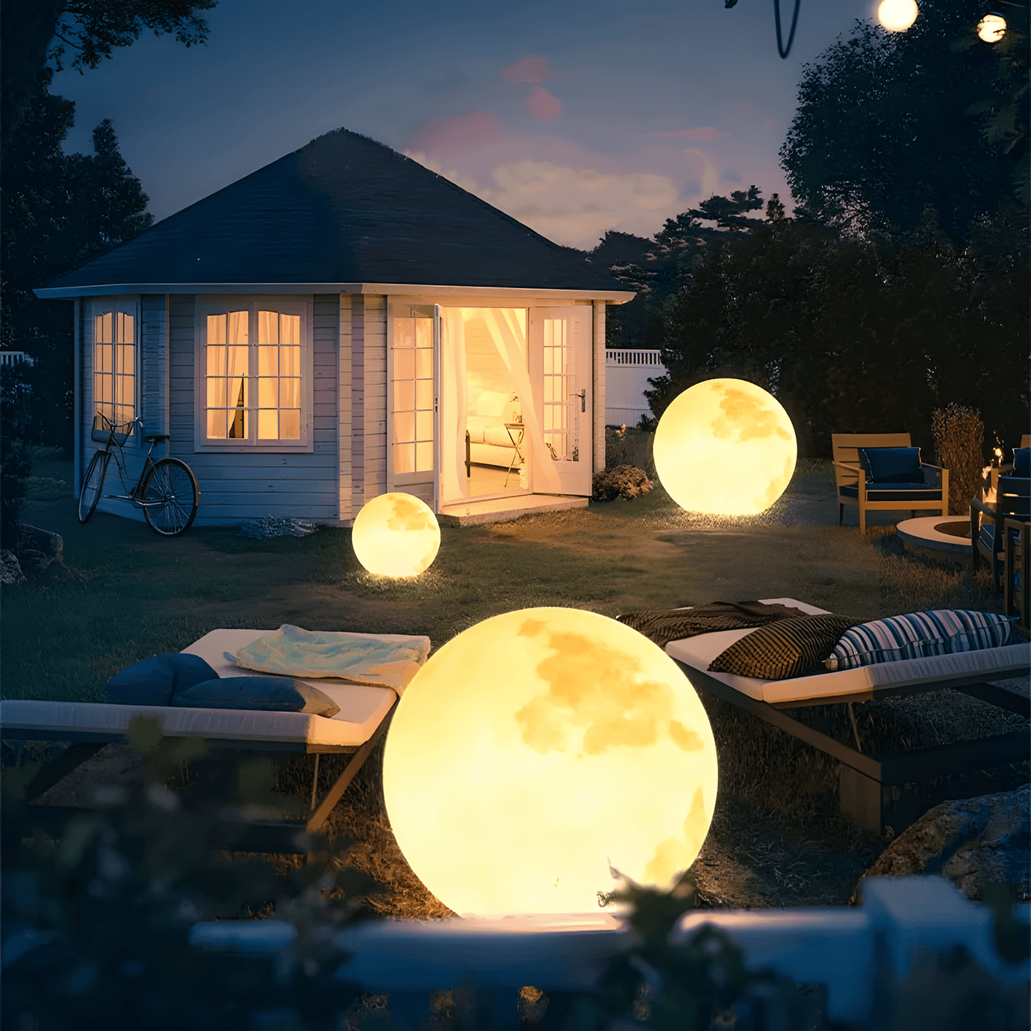 LED Moon Indoor & Outdoor Floor Lamp - Vivalux