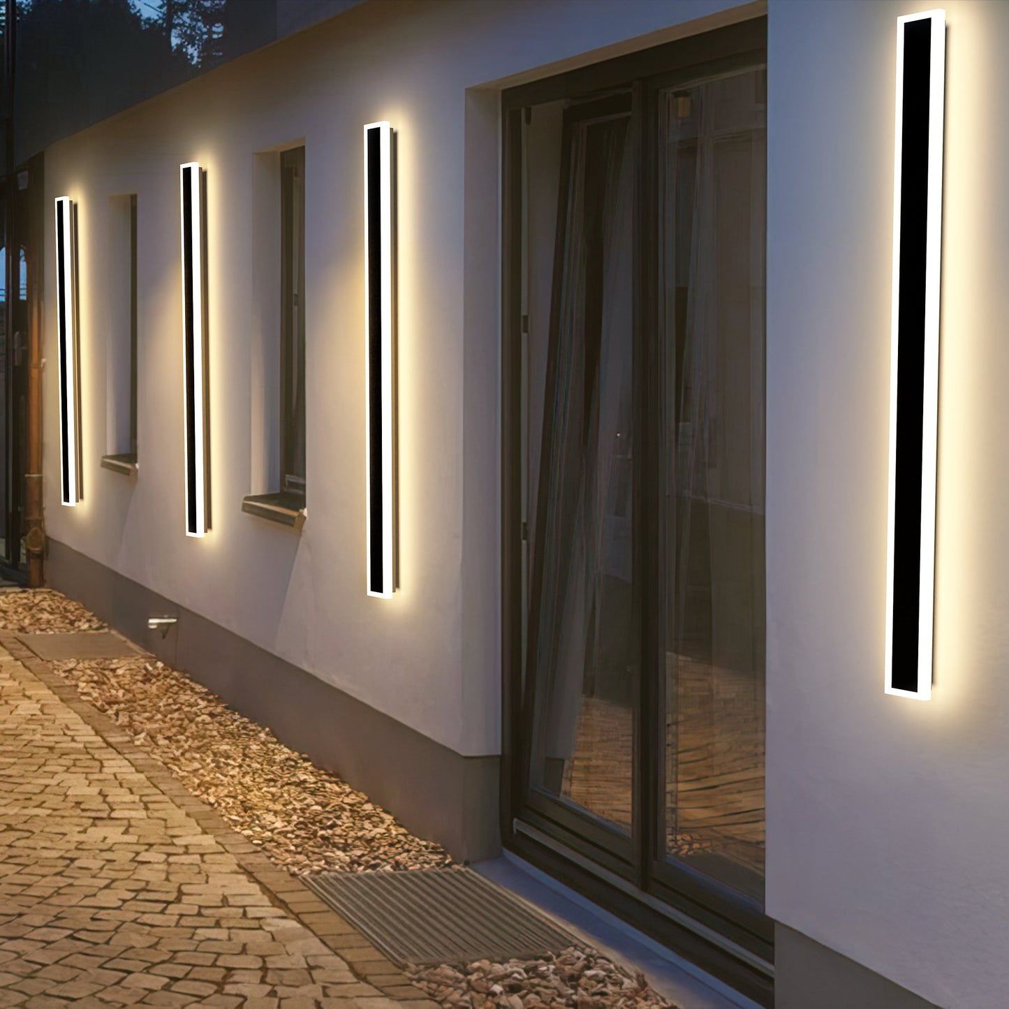 2 Pcs Outdoor Long Wall Light - Vivalux