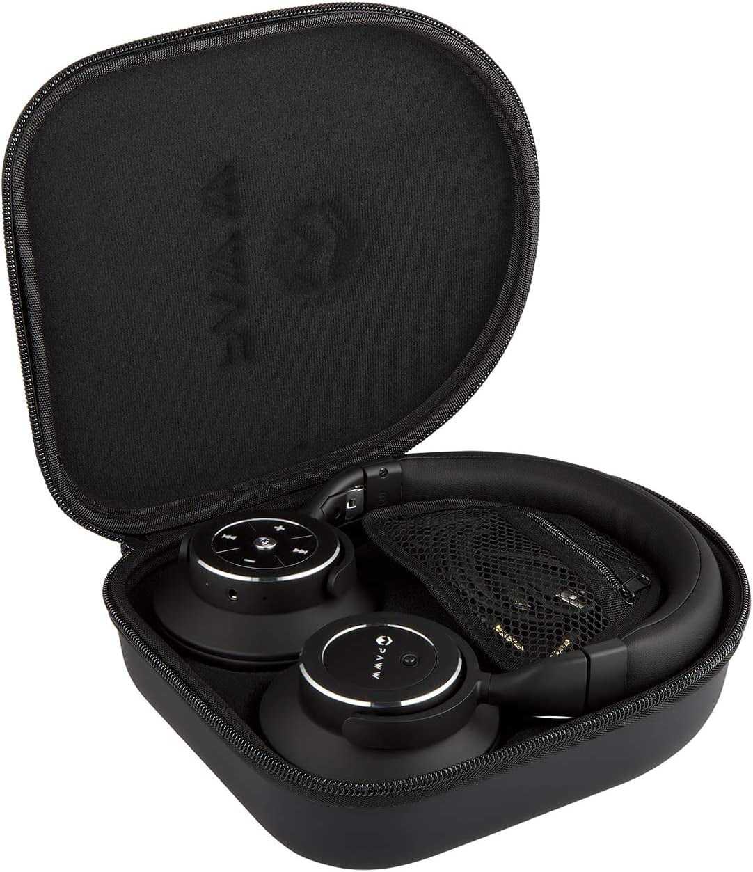 Paww Wavesound 3 Bluetooth 5.0 Active Noise Cancelling Headphones with 16-Hour Battery Life and Precision-Engineered Sound, Foldable Design for Travel, Over-Ear Style (Black)