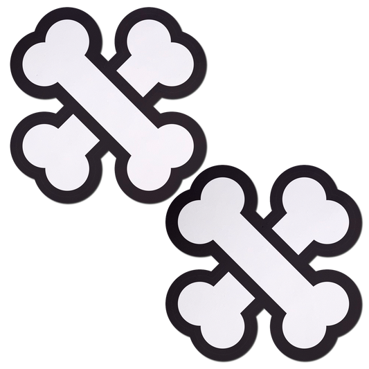 5-Pack: White Crossbone Breast Pasties by Pastease®-0