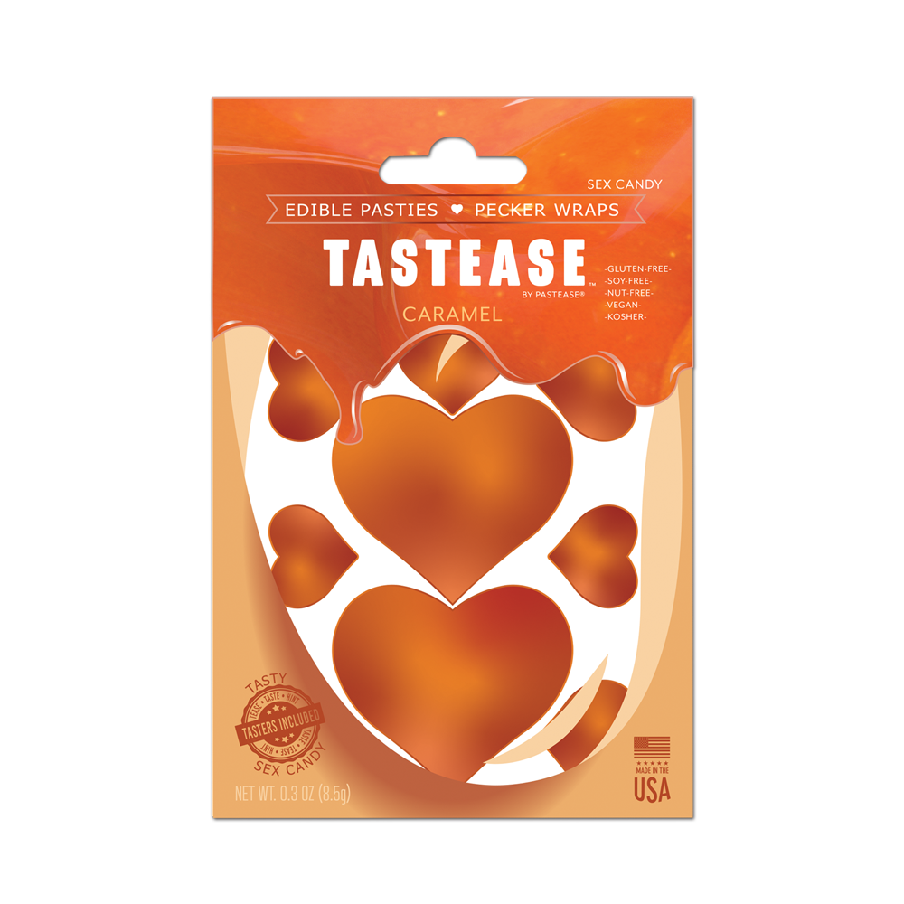 5 Pack: Tastease: Edible Pasties & Pecker Wraps in Caramel by Pastease®-0